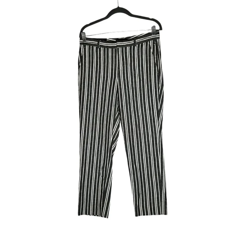 NWOT Banana Republic Factory Avery Linen Cotton Mid Rise Straight Ankle Pant 4